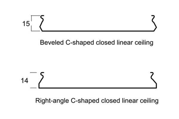Perfil lineal cerrado en forma de C