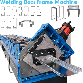 Welding Steel Door Frame Roll Forming Machine Line.jpg