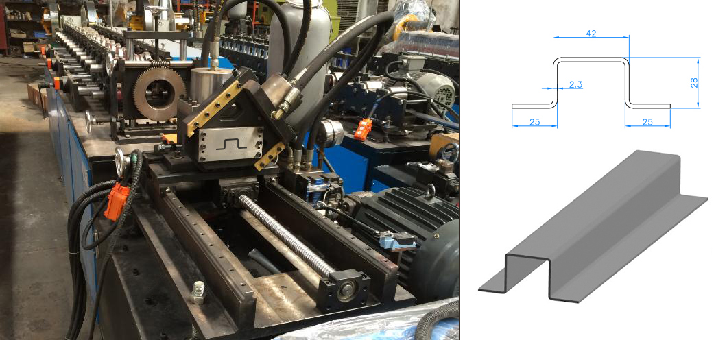 Máquina para fabricar espaciadores de piso de contenedores de envío